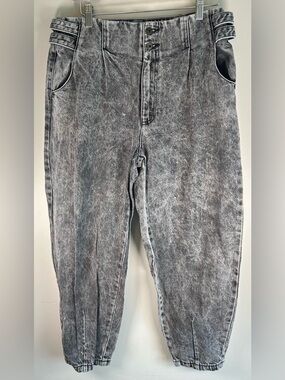 Rifle Jeans Women’s Size 10 Pants Faded Acid Wash Pleated High Waist Mom Tapered